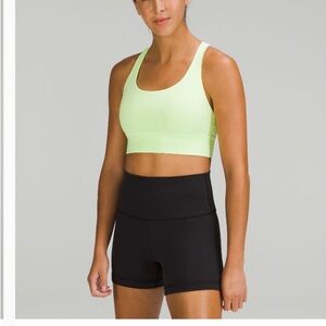 Lululemon Athletica Lime Green Longline Energy Bra